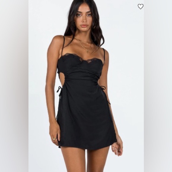 Princess Polly Dresses & Skirts - Princess Polly Hazel Cut Out Mini Dress Black